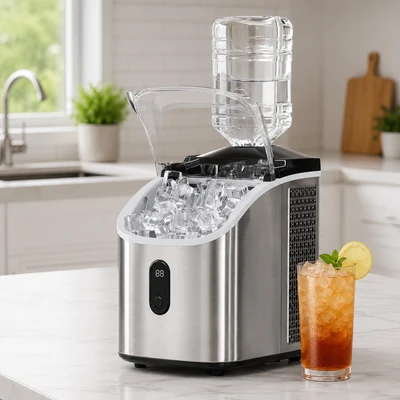 Countertop Ice Maker Portable Self-Cleaning Design Easy To Use - Image 1